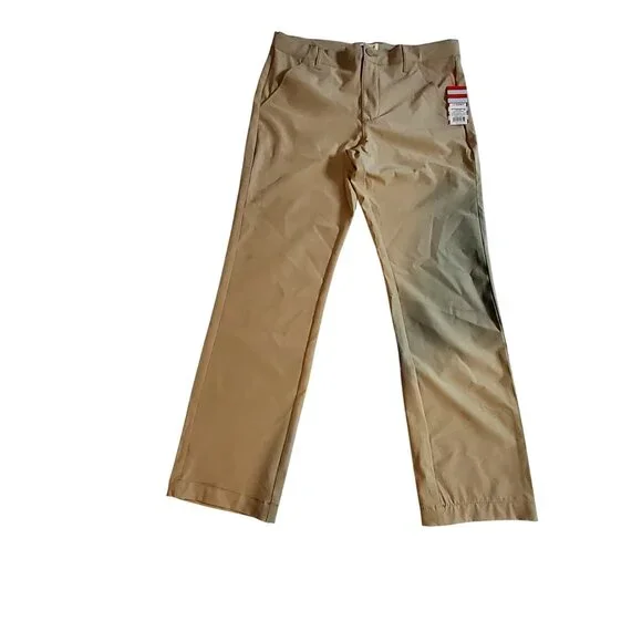 Cat & Jack Boys School Uniform Khaki Pants S 14 Husky Designed with belt loops - Picture 1 of 10
